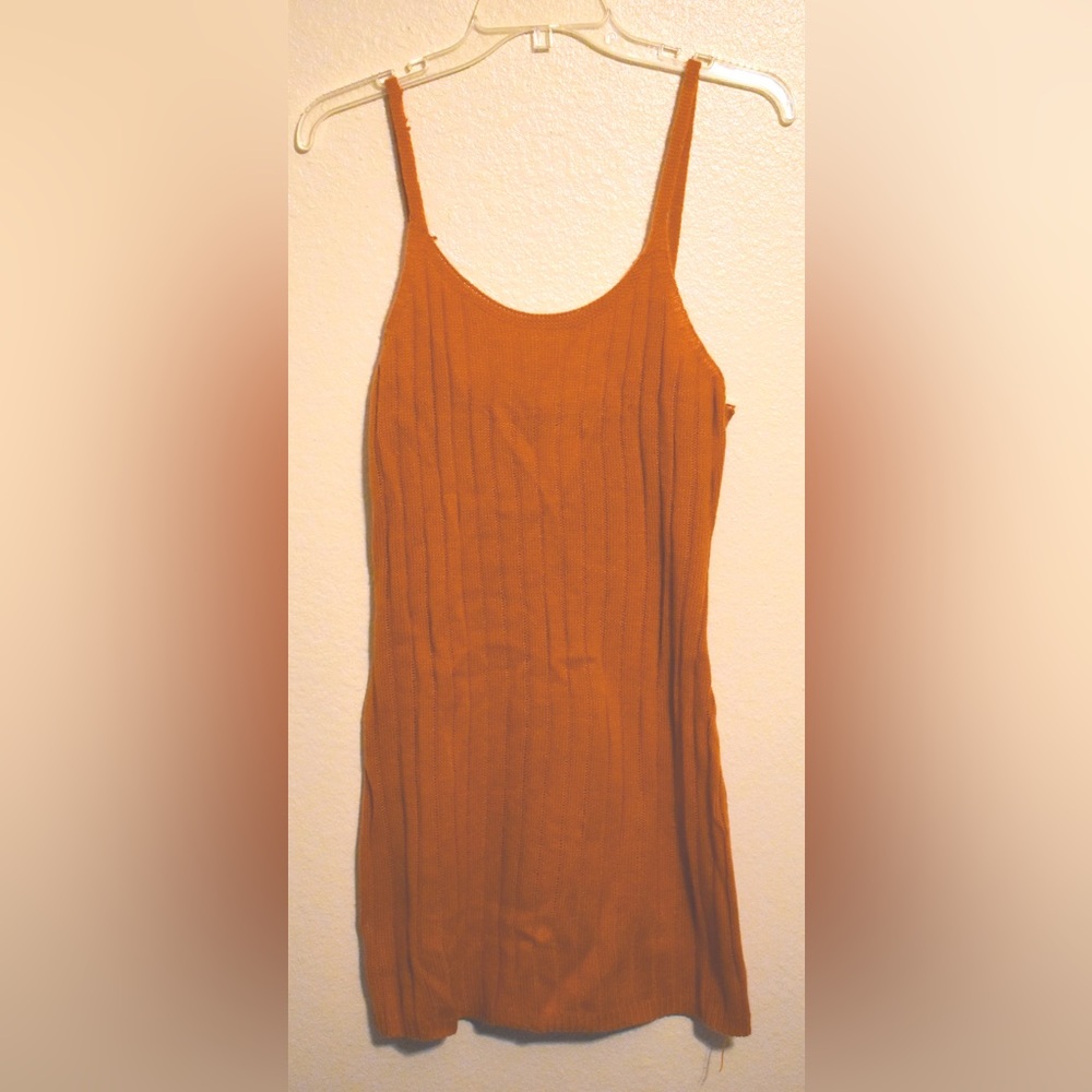Orange Knit Dress